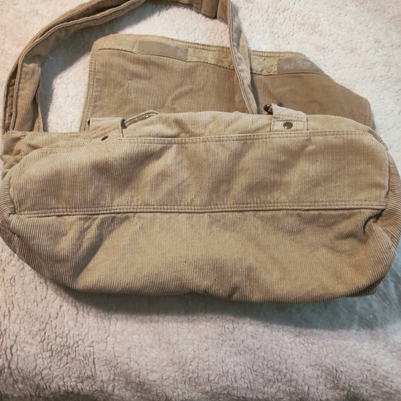 Old Navy Tan Messenger Bag Corduroy - Picture 8 of 8